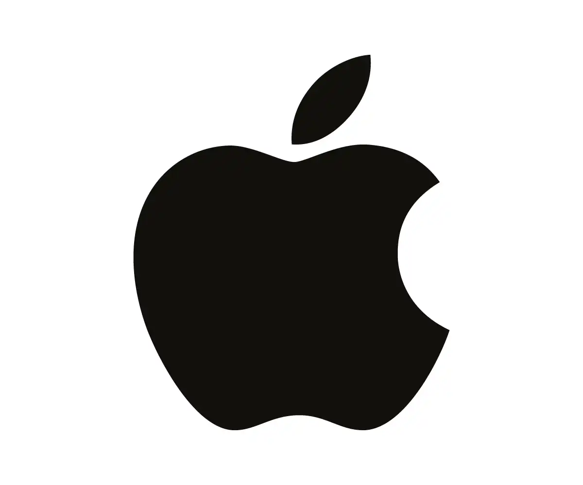 Free Apple logo vector download in SVG, PNG, AI, and EPS formats.